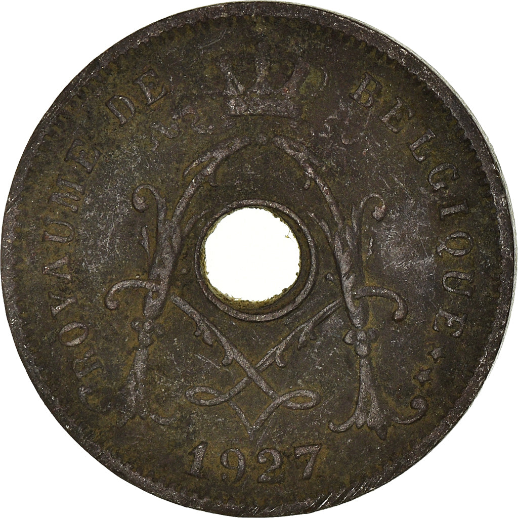 Moeda, Bélgica, 5 Centimes, 1927, VF(20-25), Cobre-níquel, KM:66