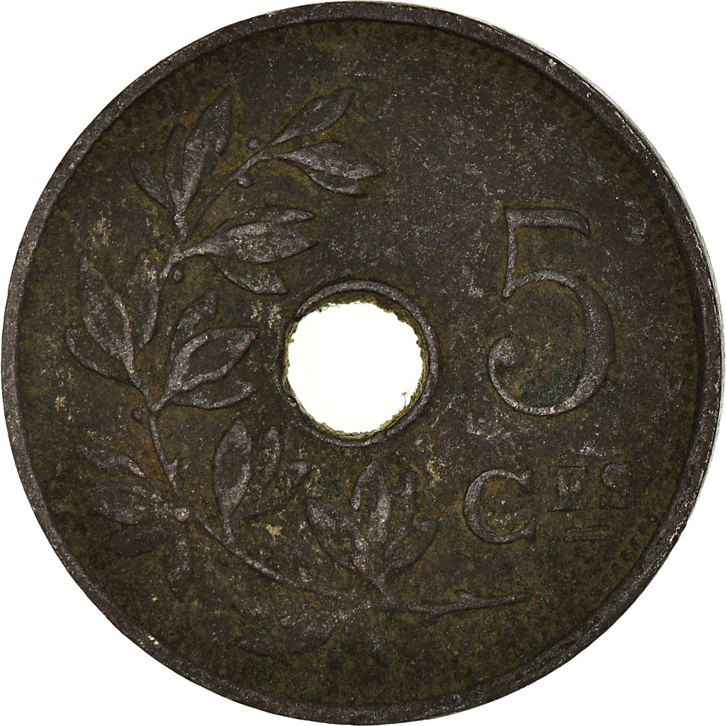 Moeda, Bélgica, 5 Centimes, 1927, VF(20-25), Cobre-níquel, KM:66