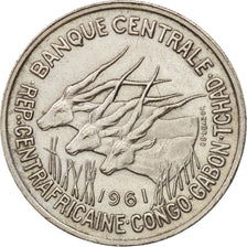 Äquatorial Afrikanische Staaten, 50 Francs, 1961, Paris, EF(40-45), Copper-nicke