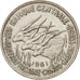 EQUATORIAL AFRICAN STATES, 50 Francs, 1961, Paris, EF(40-45), Copper-nickel