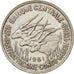 Äquatorial Afrikanische Staaten, 50 Francs, 1961, Paris, EF(40-45), Copper-nicke