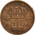 Moneta, Belgio, Baudouin I, 50 Centimes, 1972, BB, Bronzo, KM:148.1