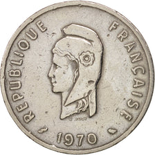 AFARS E ISSAS FRANCESI, 50 Francs, 1970, Paris, MB+, Rame-nichel, KM:18