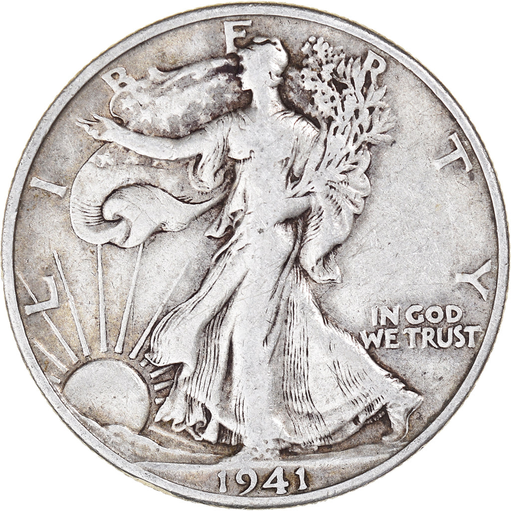 Moneta, Stati Uniti, Walking Liberty Half Dollar, Half Dollar, 1941, U.S. Mint