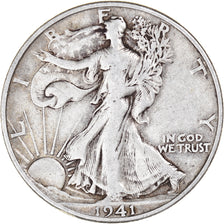 Moneta, Stati Uniti, Walking Liberty Half Dollar, Half Dollar, 1941, U.S. Mint
