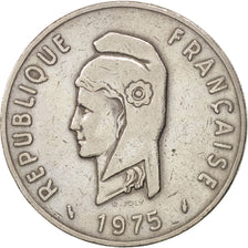 FRENCH AFARS & ISSAS, 100 Francs, 1975, Paris, TB+, Copper-nickel, KM:19