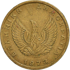 Moneta, Grecja, Drachma, 1973, EF(40-45), Mosiądz niklowy, KM:107