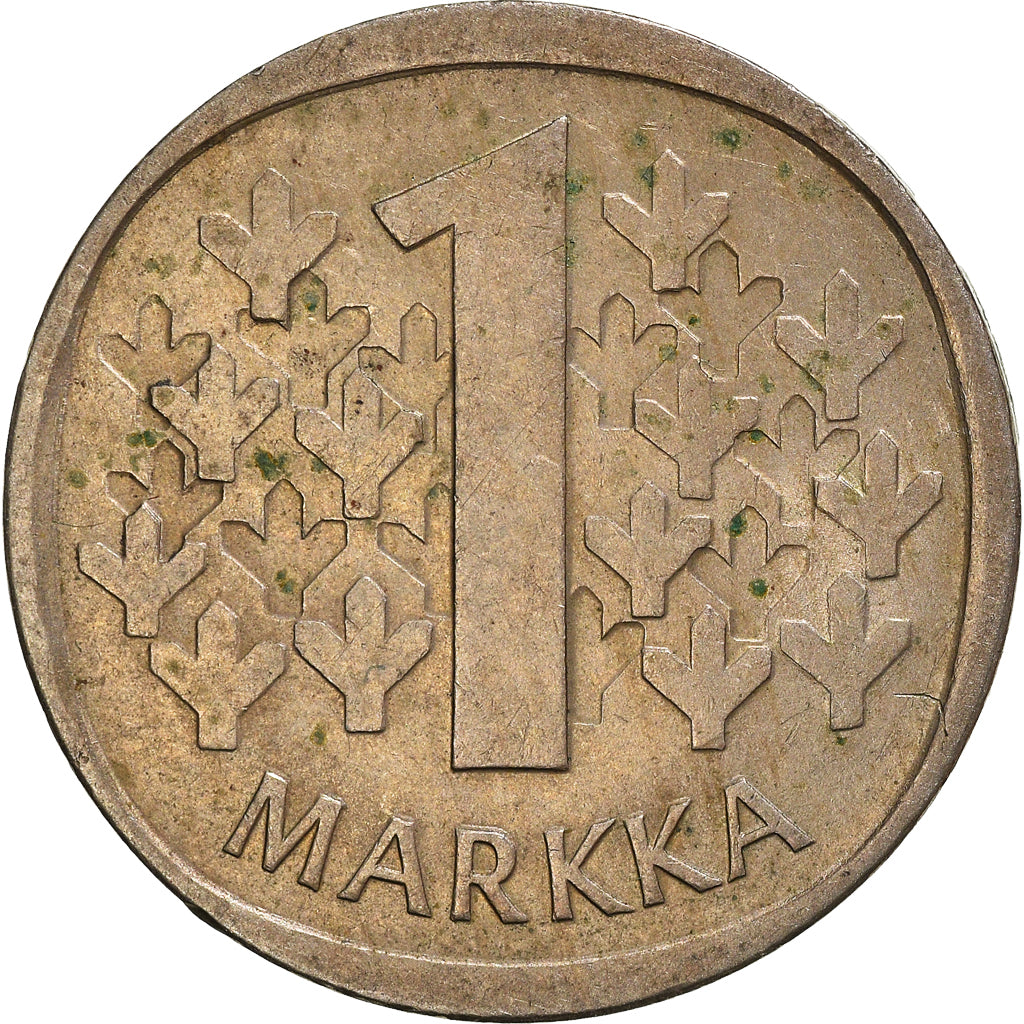 Moneda, Finlandia, Markka, 1986, MBC, Cobre - níquel, KM:49a