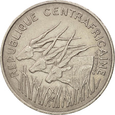 Repubblica Centrafricana, 100 Francs, 1975, Paris, BB, Nichel, KM:7