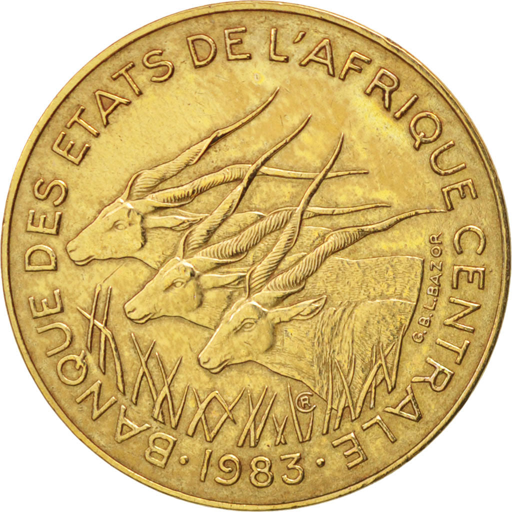 Stati dell’Africa centrale, 5 Francs, 1983, Paris, SPL-, Alluminio-bronzo,...