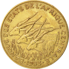 Central African States, 5 Francs, 1983, Paris, AU(55-58), Aluminum-Bronze, KM:7