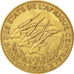 Zentralafrikanische Staaten, 5 Francs, 1983, Paris, AU(55-58), Aluminum-Bronz...