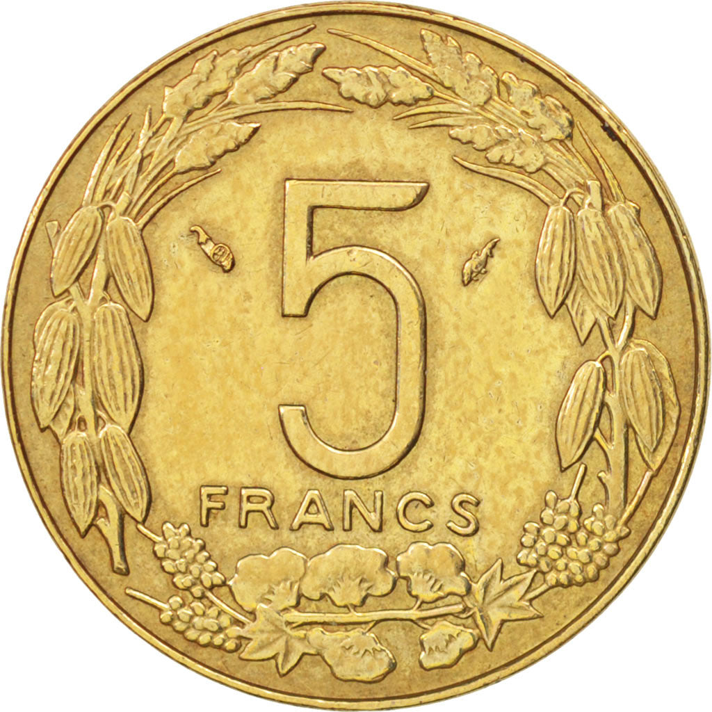 Stati dell’Africa centrale, 5 Francs, 1983, Paris, SPL-, Alluminio-bronzo,...