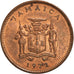 Coin, Jamaica, Elizabeth II, Cent, 1972, Franklin Mint, EF(40-45), Bronze, KM:52