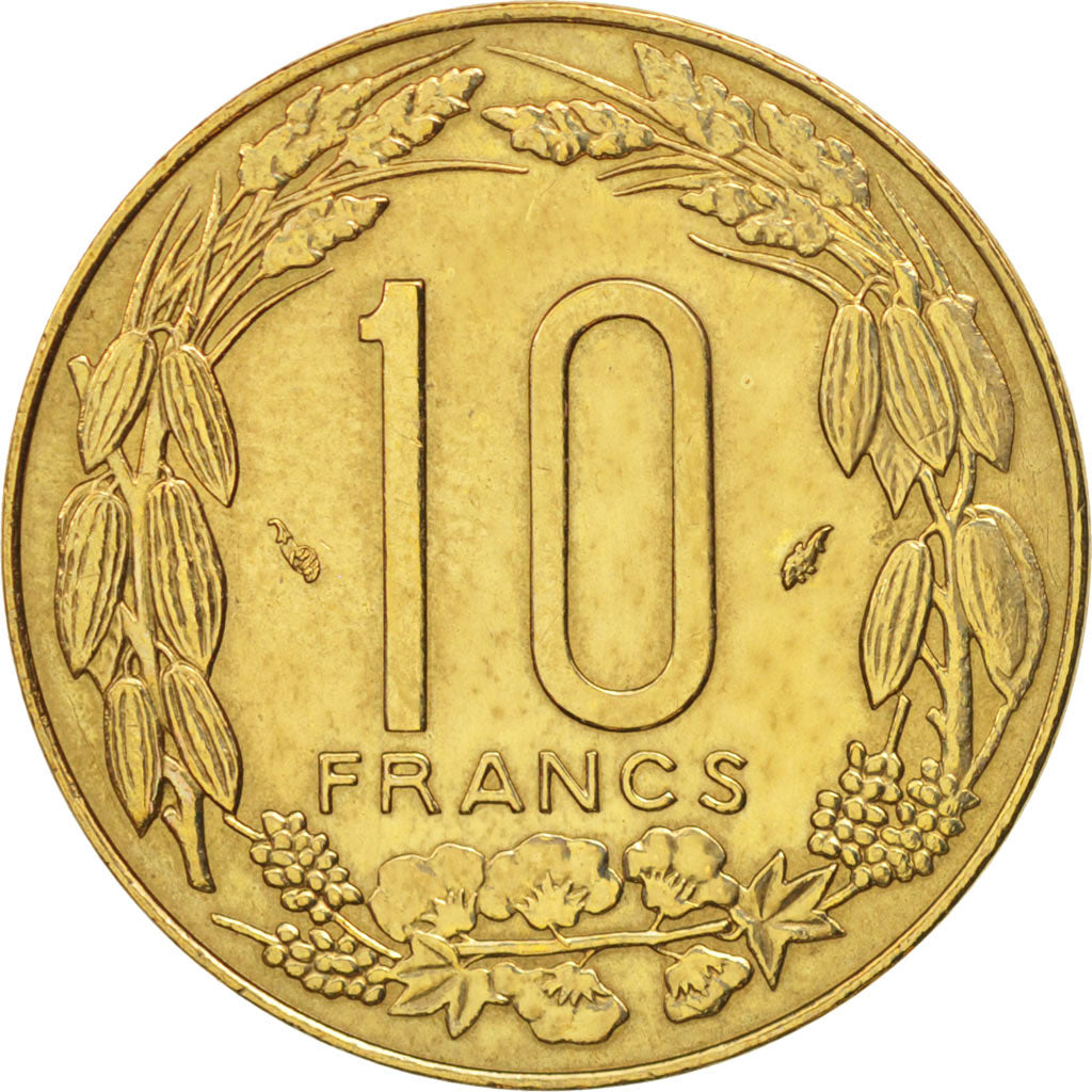 Moneta, Stati dell’Africa centrale, 10 Francs, 1984, Paris, BB+