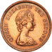 Moneda, Jersey, Elizabeth II, 1/2 New Penny, 1971, MBC+, Bronce, KM:29