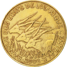 Moneda, Estados del África central, 10 Francs, 2003, Paris, MBC, Aluminio -