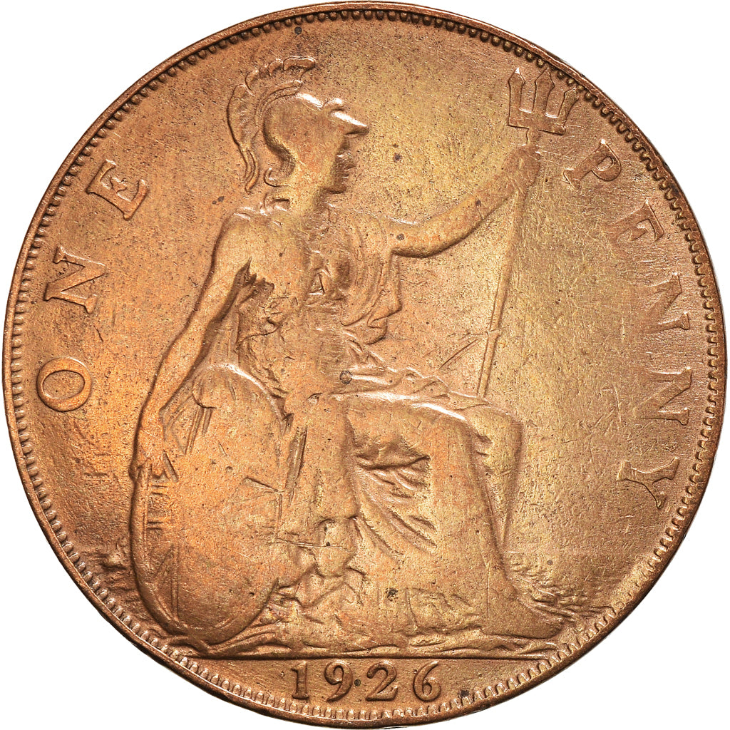 Coin, Great Britain, George V, Penny, 1926, VF(30-35), Bronze, KM:810
