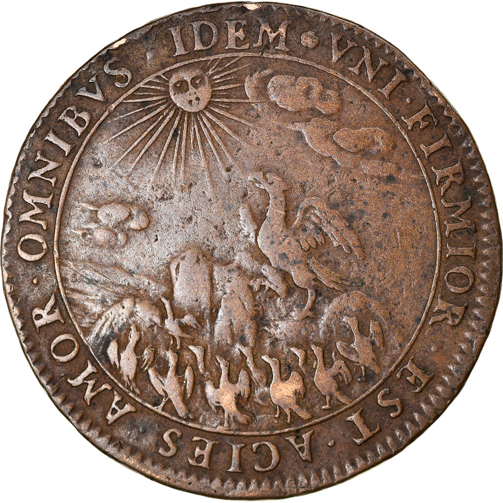 France, Token, Etats de Bourgogne, Contentement devant la Générosité du Roi