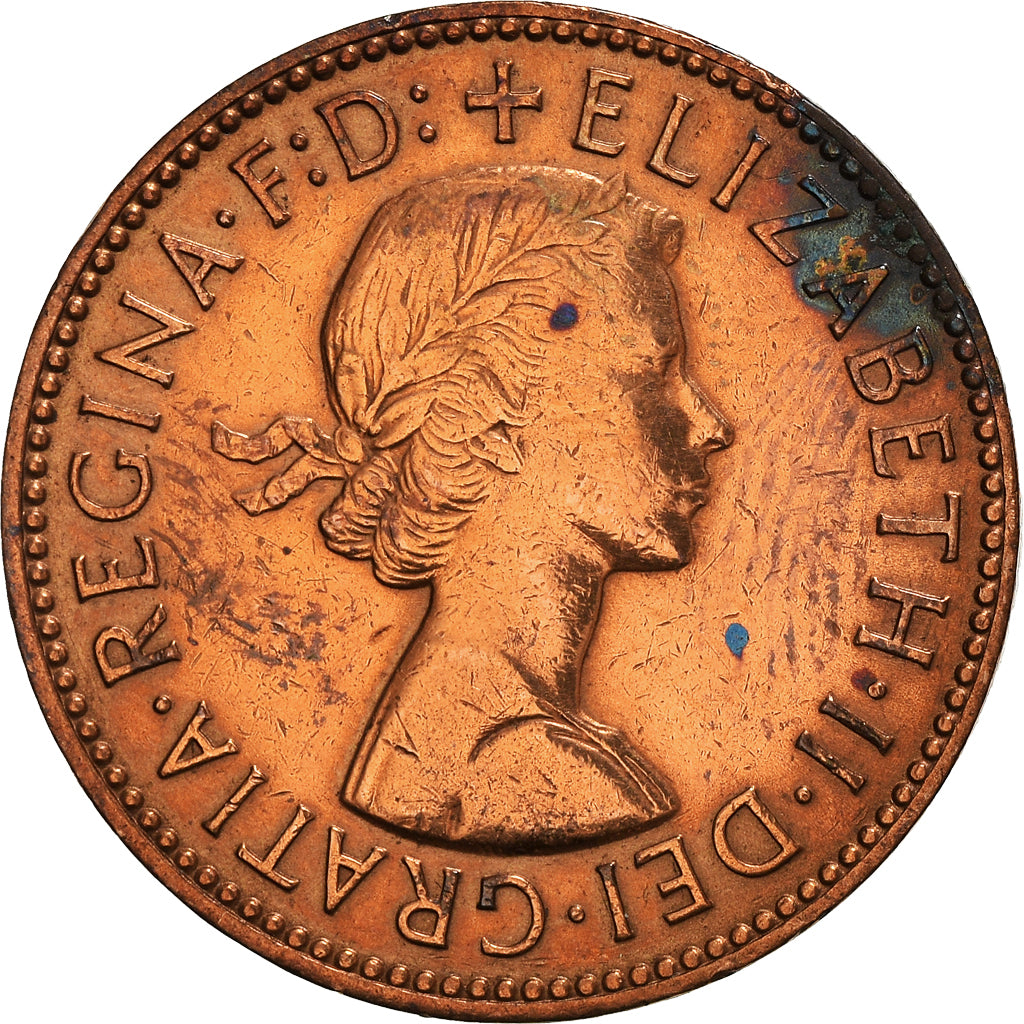 Moneta, Wielka Brytania, Elizabeth II, 1/2 Penny, 1965, EF(40-45), Brązowy