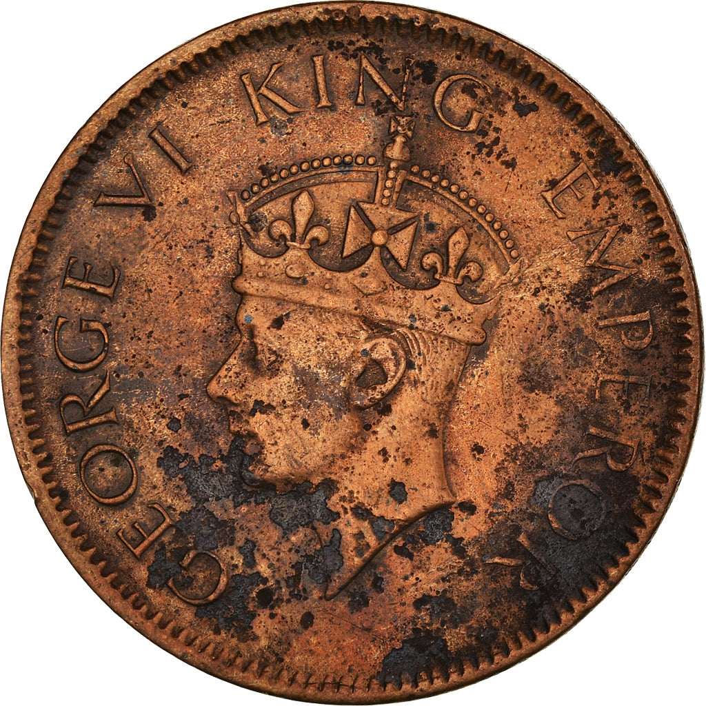 Münze, INDIA-BRITISH, George VI, 1/4 Anna, 1940, Bombay, S, Bronze, KM:530