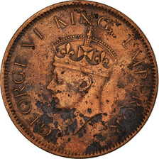 Münze, INDIA-BRITISH, George VI, 1/4 Anna, 1940, Bombay, S, Bronze, KM:530