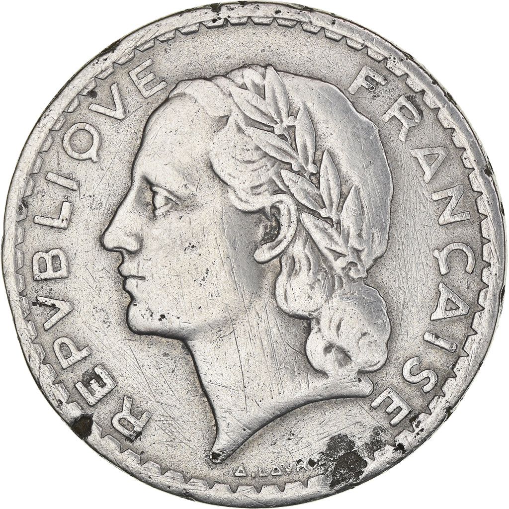 Monnaie, France, 5 Francs, 1945, Paris, TB, Aluminium, Gadoury:766, KM:PE311