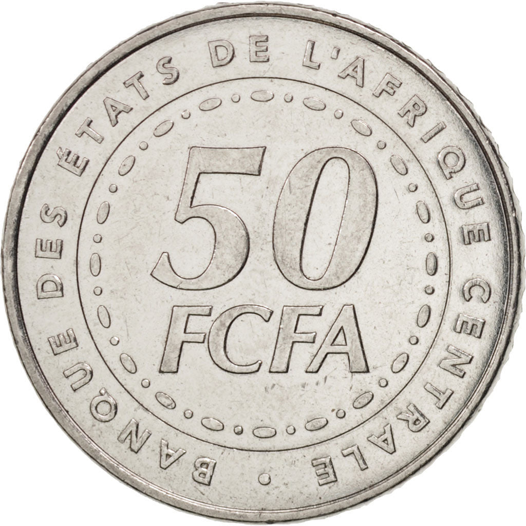 Stati dell’Africa centrale, 50 Francs, 2006, Paris, SPL, Acciaio inossidabi...