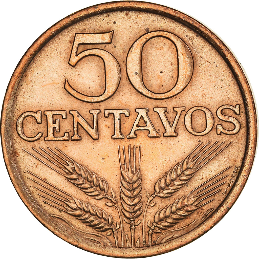Coin, Portugal, 50 Centavos, 1979, AU(50-53), Bronze, KM:596