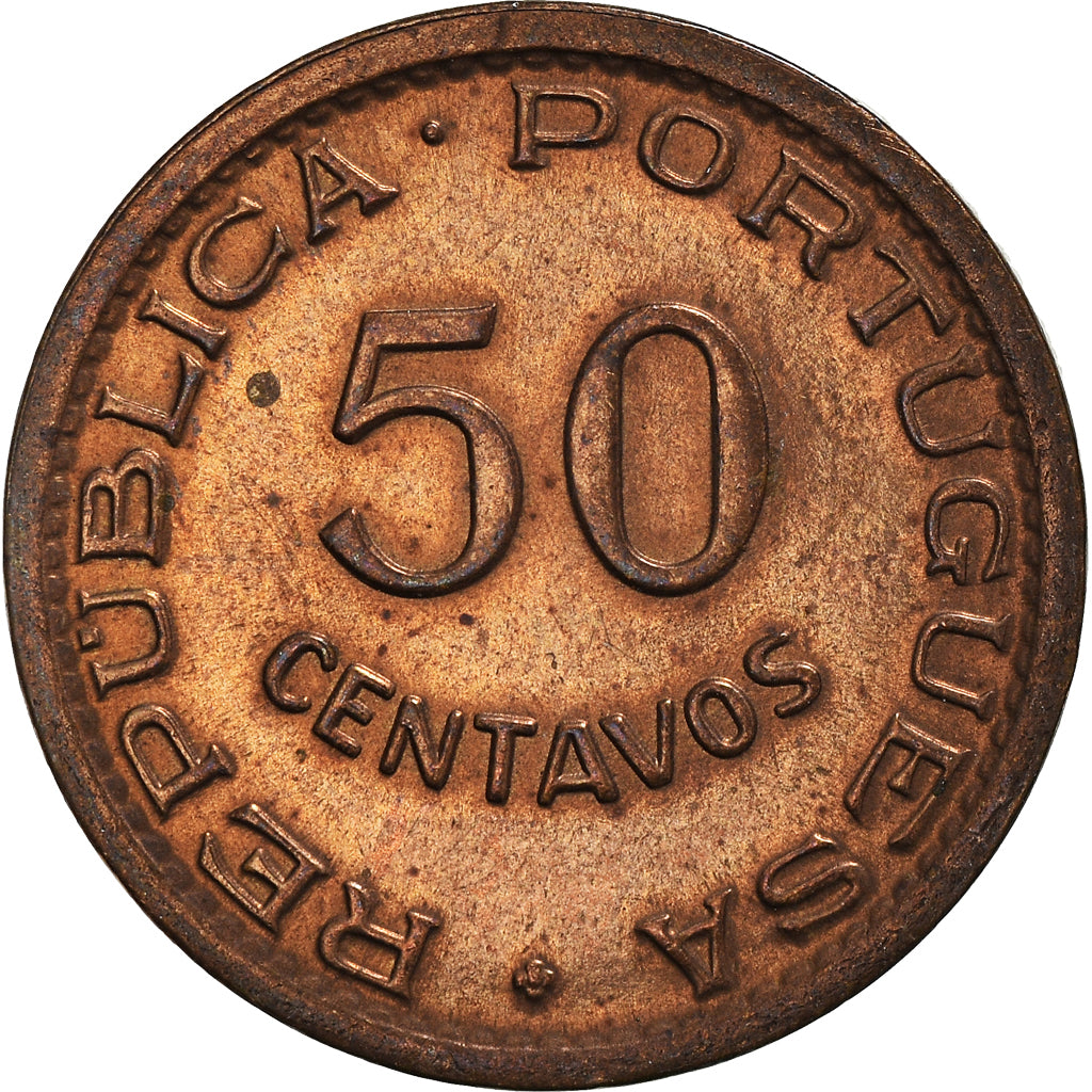 Coin, Angola, 50 Centavos, 1957, EF(40-45), Bronze, KM:75