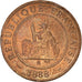 Monnaie, Indochine française, Cent, 1888, Paris, TB, Bronze, KM:1, Lecompte:40
