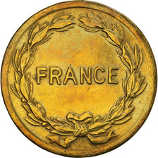 Münze, Frankreich, France Libre, 2 Francs, 1944, Philadelphia, SS, Messing