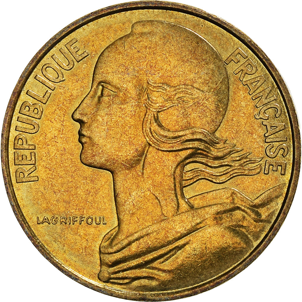 Munten, Frankrijk, Marianne, 10 Centimes, 1987, Paris, ZF+, Aluminum-Bronze