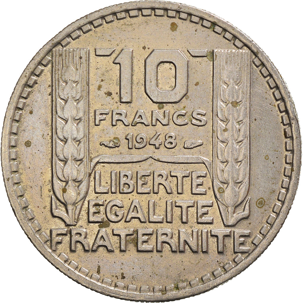 Münze, Frankreich, Turin, 10 Francs, 1948, Paris, SS, Kupfer-Nickel, KM:909.1