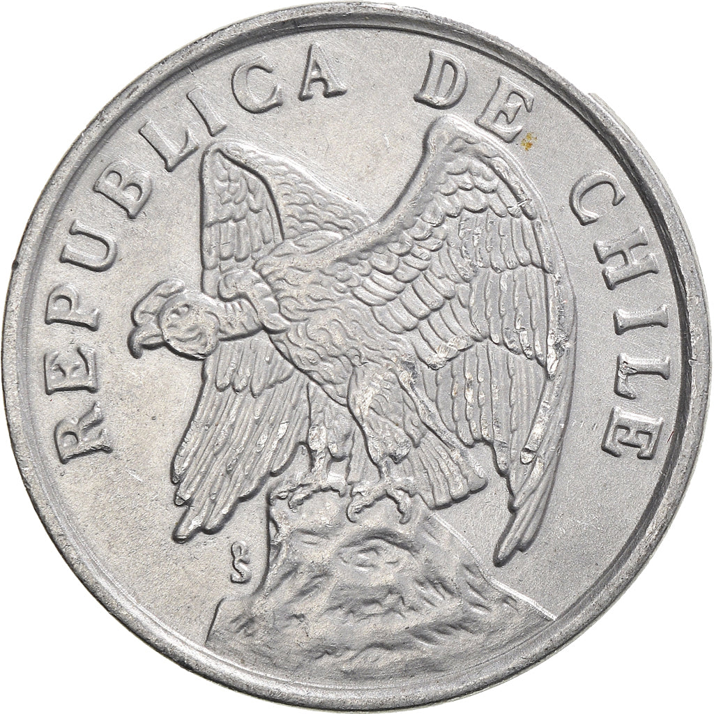 Coin, Chile, Centavo, 1975, AU(50-53), Aluminum, KM:203
