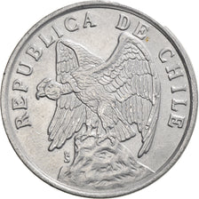 Coin, Chile, Centavo, 1975, AU(50-53), Aluminum, KM:203