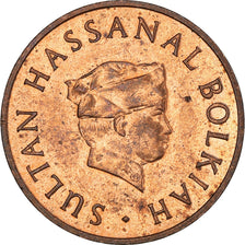 Coin, BRUNEI, Sultan Hassanal Bolkiah, Sen, 1977, EF(40-45), Bronze, KM:9