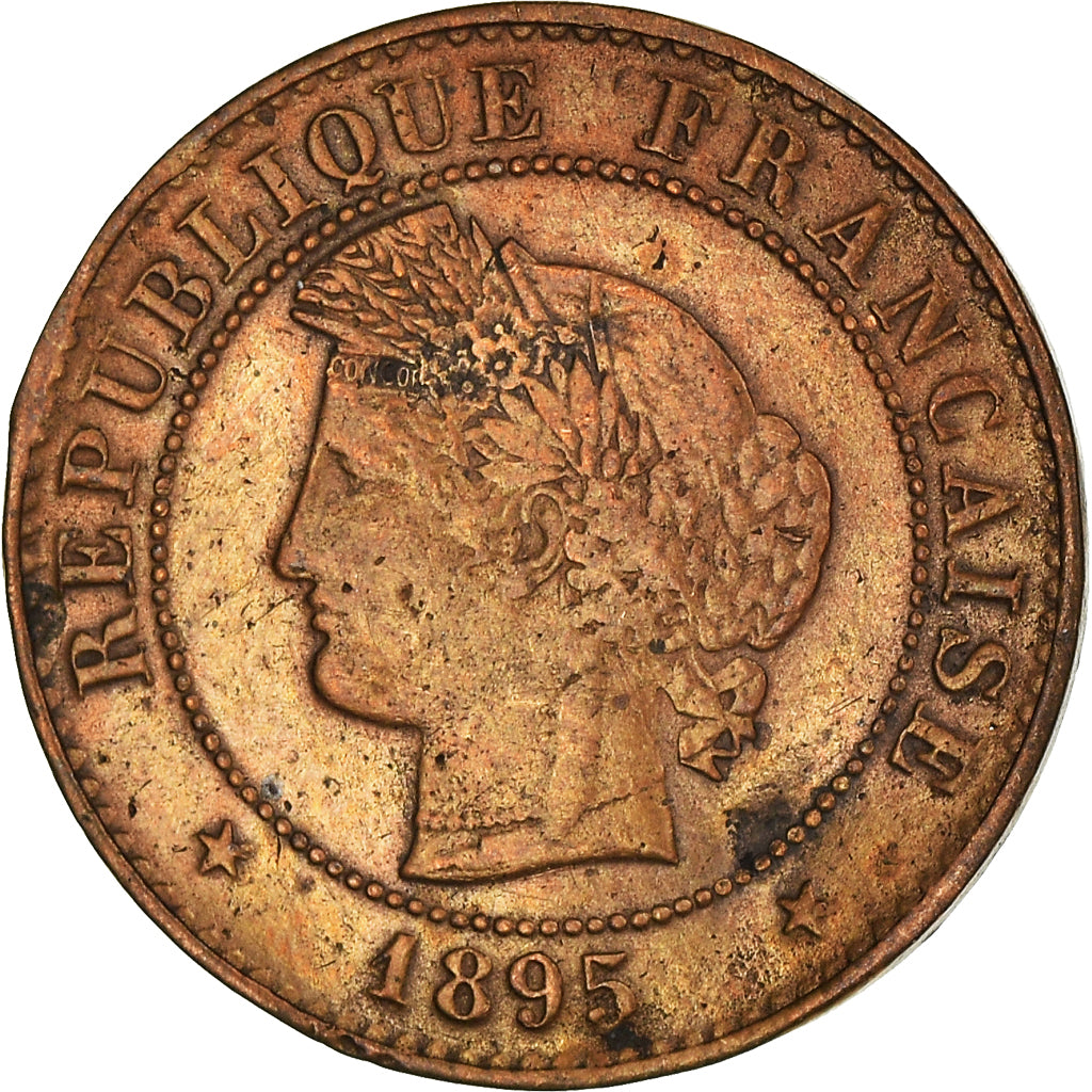 Coin, France, Cérès, Centime, 1895, Paris, VF(20-25), Bronze, KM:826.1