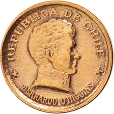 Chile, 20 Centavos, 1953, AU(55-58), Copper, KM:177