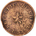 Chile, 1/2 Centavo, 1853, AG(3), Copper, KM:126
