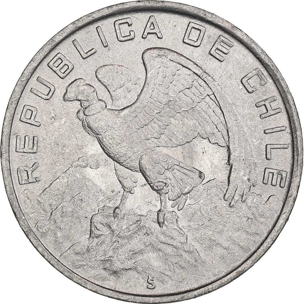 Coin, Chile, 10 Escudos, 1974, AU(55-58), Aluminum, KM:200