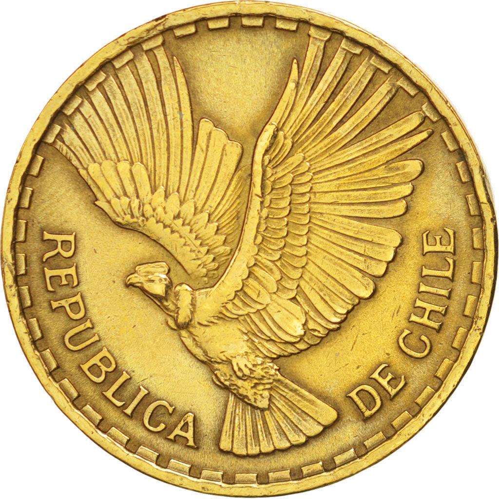 Moneta, Cile, 10 Centesimos, 1964, BB, Alluminio-bronzo, KM:191