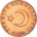 Moneda, Turquía, 10 Kurus, 1974, MBC+, Bronce, KM:891.3