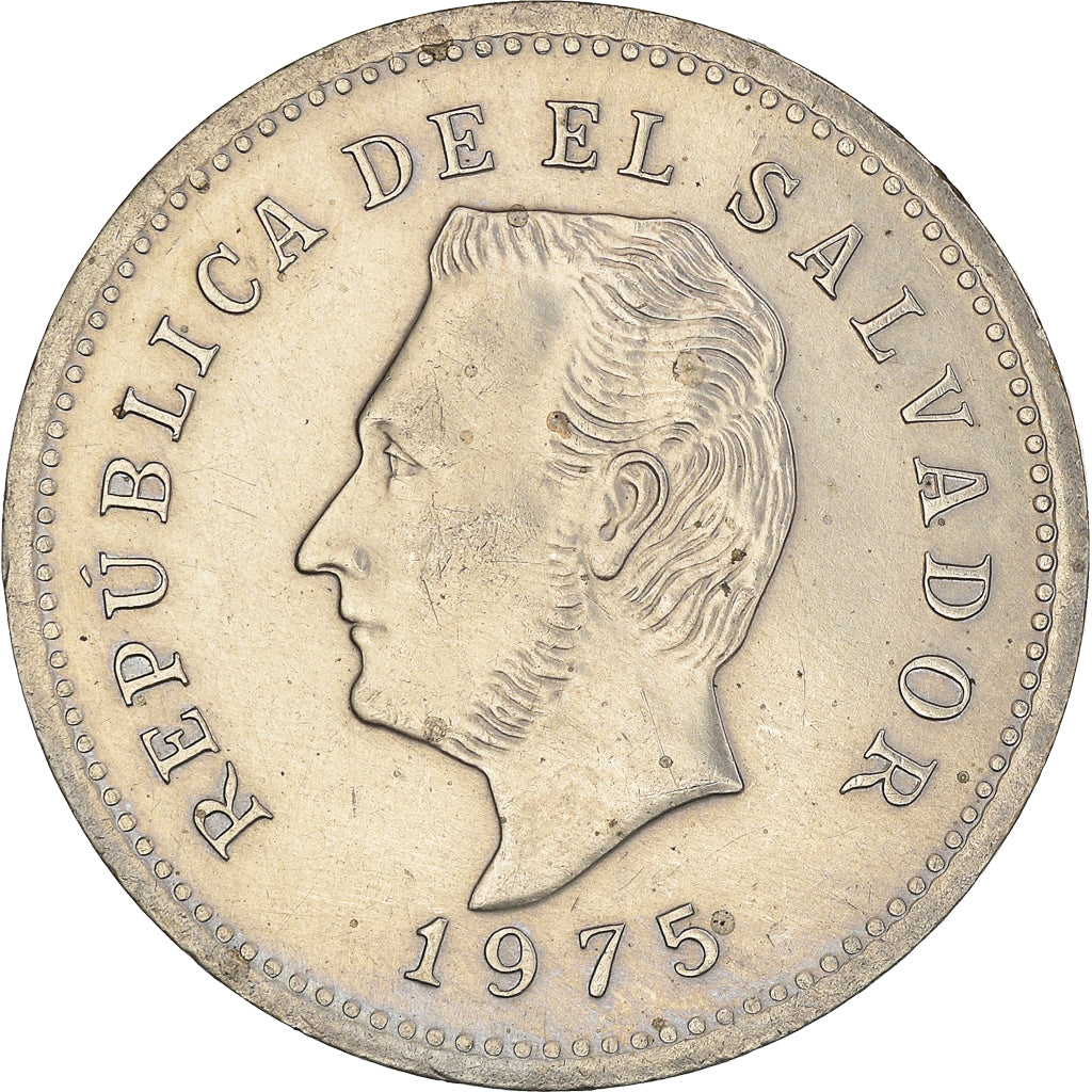 Coin, El Salvador, 10 Centavos, 1975, British Royal Mint, England, AU(50-53)