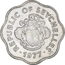 Monnaie, Seychelles, 5 Cents, 1977, British Royal Mint, TTB, Aluminium, KM:31