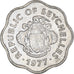 Monnaie, Seychelles, 5 Cents, 1977, British Royal Mint, TTB, Aluminium, KM:31