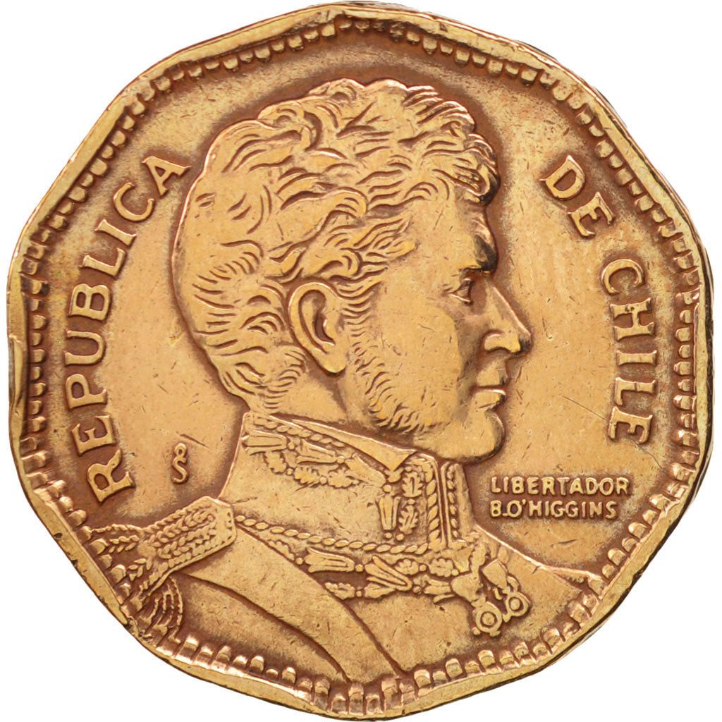 Münze, Chile, 50 Pesos, 1981, SS, Aluminum-Bronze, KM:219.1