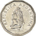 Coin, Argentina, 5 Pesos, 1966, EF(40-45), Nickel Clad Steel, KM:59