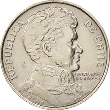 Moneda, Chile, Peso, 1976, EBC, Cobre - níquel, KM:208