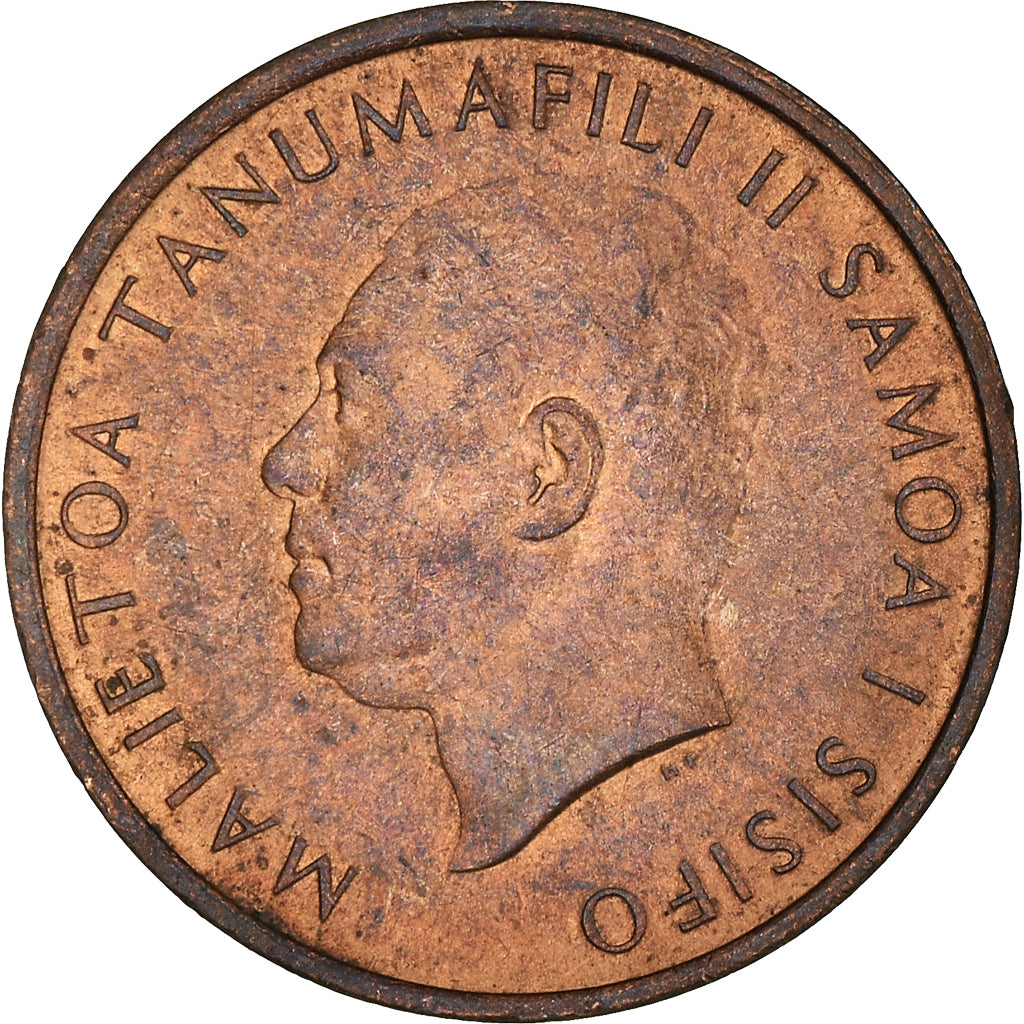 Coin, Samoa, Sene, 1967, EF(40-45), Bronze, KM:1